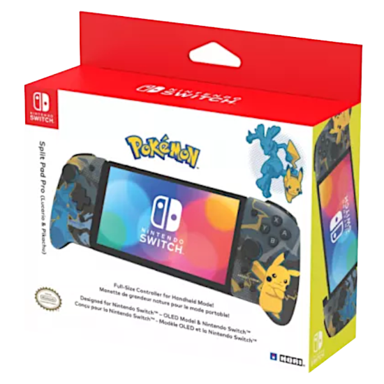 HORI Split Pad Pro-Pokemon-LUCARIO-PIKACHU-for Nintendo Switch HORI Split Pad Pro-Pokemon-LUCARIO-PIKACHU-for Nintendo Switch