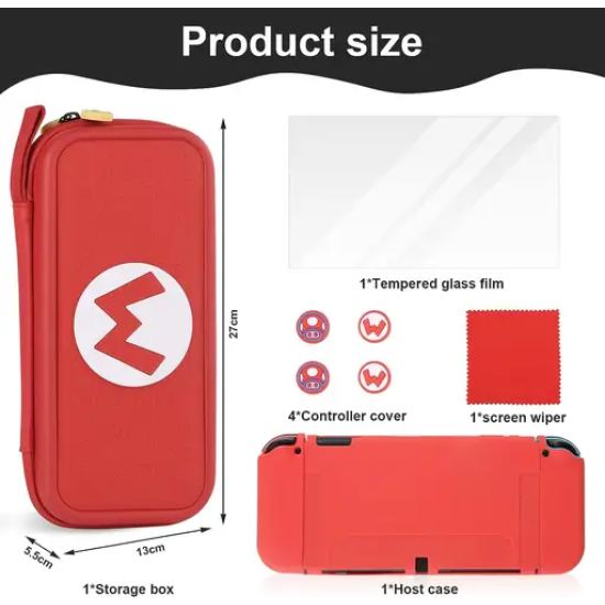 Super Mario (Logo) Traveler Case for Nintendo Switch and NSW OLED