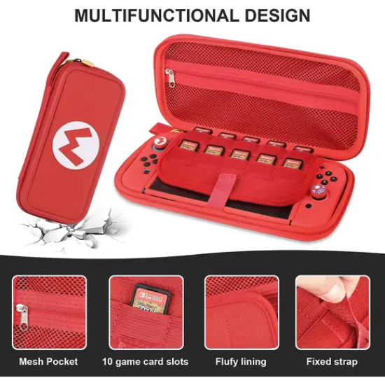 Super Mario (Logo) Traveler Case for Nintendo Switch and NSW OLED