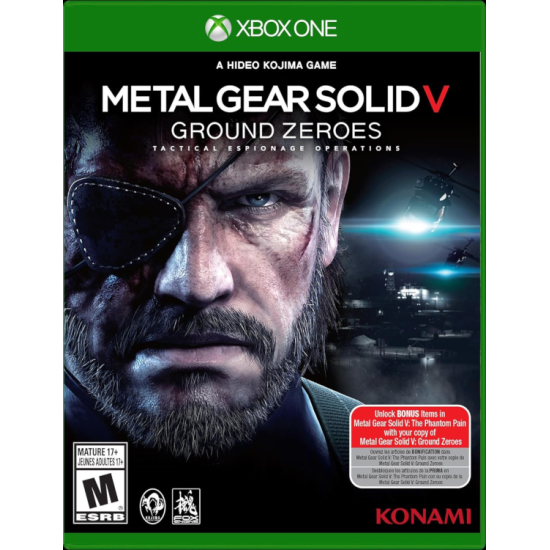 Metal Gear Solid 5 Ground Zeroes xbox one-used Metal Gear Solid 5 Ground Zeroes xbox one-used