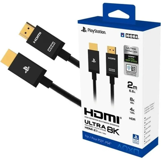 Hori 8K 4K Ultra HDMI Cable for PS5 Console - 2m Hori 8K 4K Ultra HDMI Cable for PS5 Console - 2m