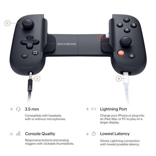 BACKBONE One Mobile Gaming - Xbox BACKBONE One Mobile Gaming - Xbox