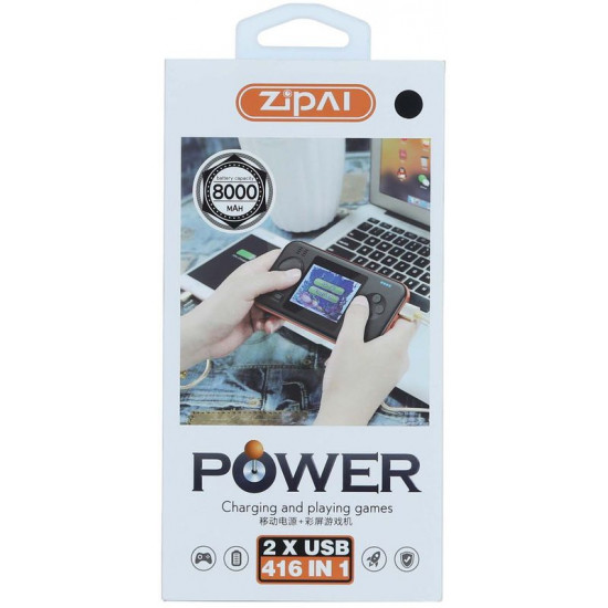 Zipai ZP-10 Fast Charging 2 in 1 Game Console Power Bank, 8000 MAH with 3 Outputs Zipai ZP-10 Fast Charging 2 in 1 Game Console Power Bank, 8000 MAH with 3 Outputs