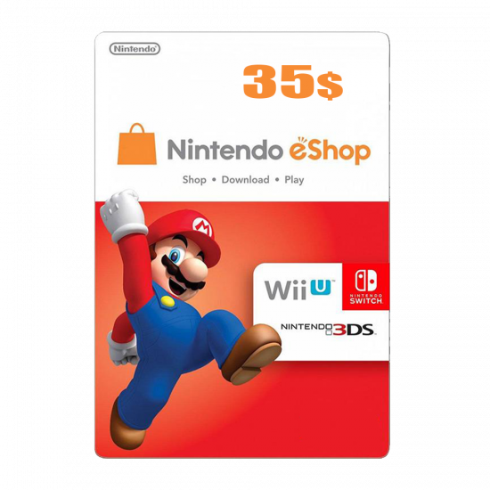 Nintendo E-Shop 35 USD Card Nintendo E-Shop 35 USD Card