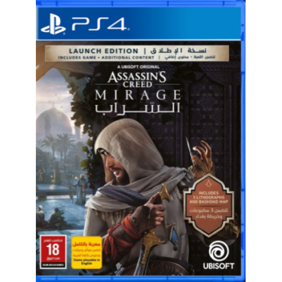 Assassin's Creed Mirage - Arabic - Launch Edition - PS4 Assassin's Creed Mirage - Arabic - Launch Edition - PS4