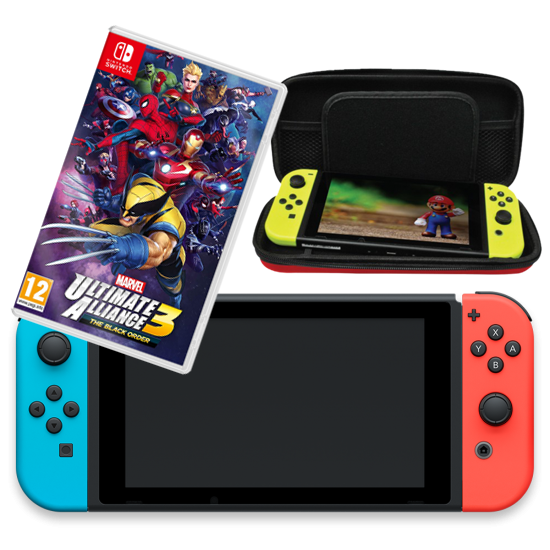 Nintendo Switch long & Marvel Ultimate Alliance 3: The Black Order & Bag Nintendo Switch long & Marvel Ultimate Alliance 3: The Black Order & Bag