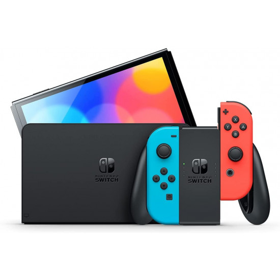 Nintendo Switch – OLED Model w/ Neon Red & Neon Blue Joy-Con Nintendo Switch – OLED Model w/ Neon Red & Neon Blue Joy-Con