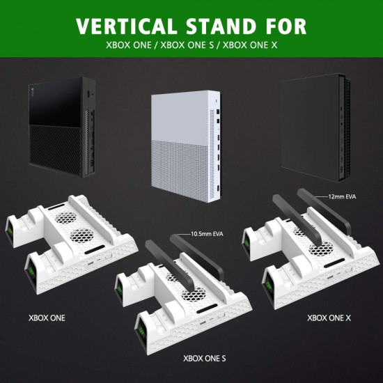 OIVO Vertical Cooling Stand Charging Station LED Fan OIVO Vertical Cooling Stand Charging Station LED Fan