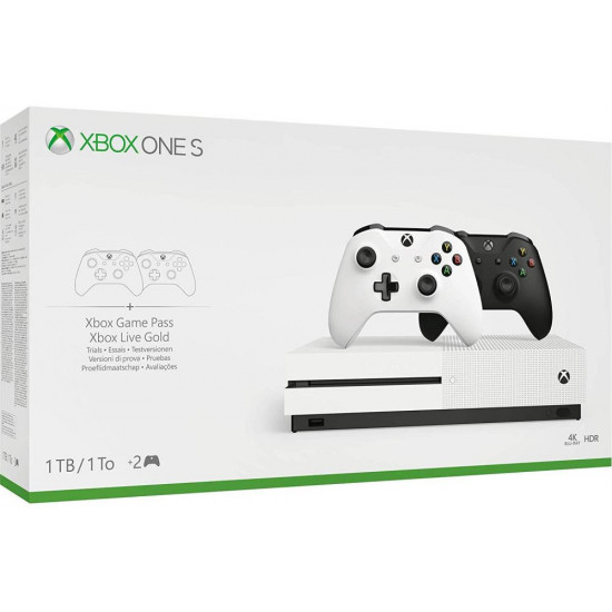 Xbox one S 1 TB 2 Controller black-white bundle Xbox one S 1 TB 2 Controller black-white bundle