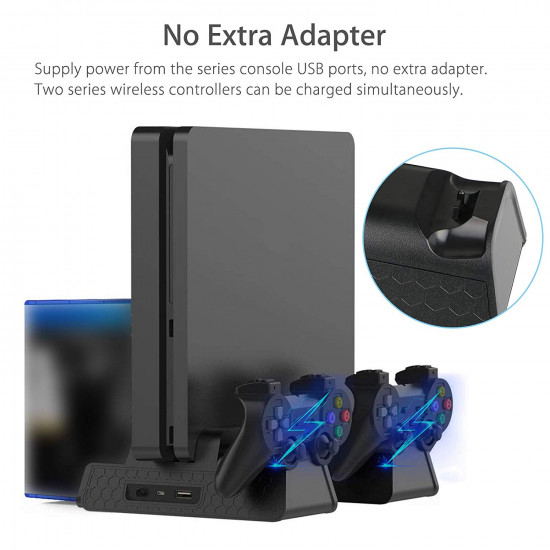 PS4 SERIES VERTICAL STAND WITH COOLING STAND PS4 SERIES VERTICAL STAND WITH COOLING STAND