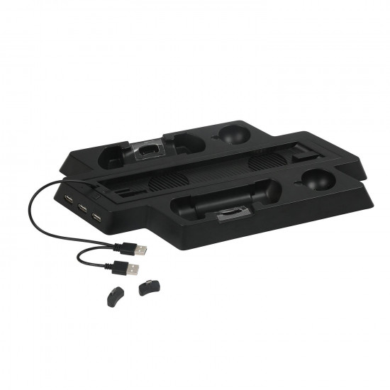 PS4 Slim / PS4 Universal Controller Charger with Cooling Fans, Vertical Stand Dual Controllers Charging Station PS4 Slim / PS4 Universal Controller Charger with Cooling Fans, Vertical Stand Dual Controllers Charging Station