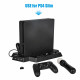 PS4 Slim / PS4 Universal Controller Charger with Cooling Fans, Vertical Stand Dual Controllers Charging Station PS4 Slim / PS4 Universal Controller Charger with Cooling Fans, Vertical Stand Dual Controllers Charging Station