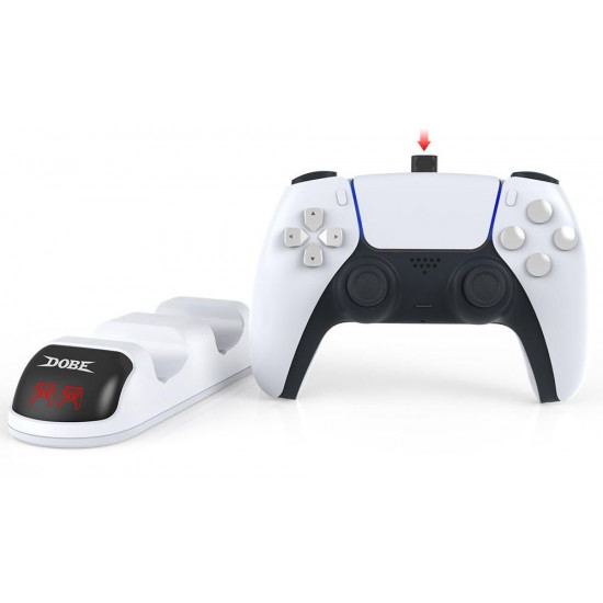 Dobe PS5 Controller Charging Dock for DualSense PlayStation 5 Controller Dobe PS5 Controller Charging Dock for DualSense PlayStation 5 Controller