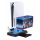 Charging Stand for PS5 with Cooling Fan, Multi-Function Charger Station with 2 Controller Charging Docks Charging Stand for PS5 with Cooling Fan, Multi-Function Charger Station with 2 Controller Charging Docks