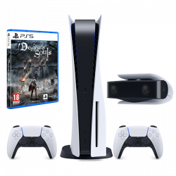 PlayStation 5 & HD Camera PS5 & DualSense Wireless Controller & Demon’s Souls