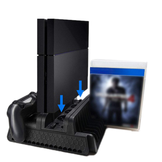 PS4 SERIES VERTICAL STAND WITH COOLING STAND PS4 SERIES VERTICAL STAND WITH COOLING STAND